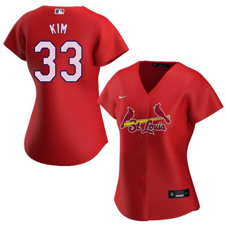 Nike Women #33 Kwang-Hyun Kim St.Louis Cardinals Baseball Jerseys Sale-Red
